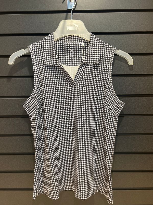 Puma W Cloudspun Mono Check SL Polo