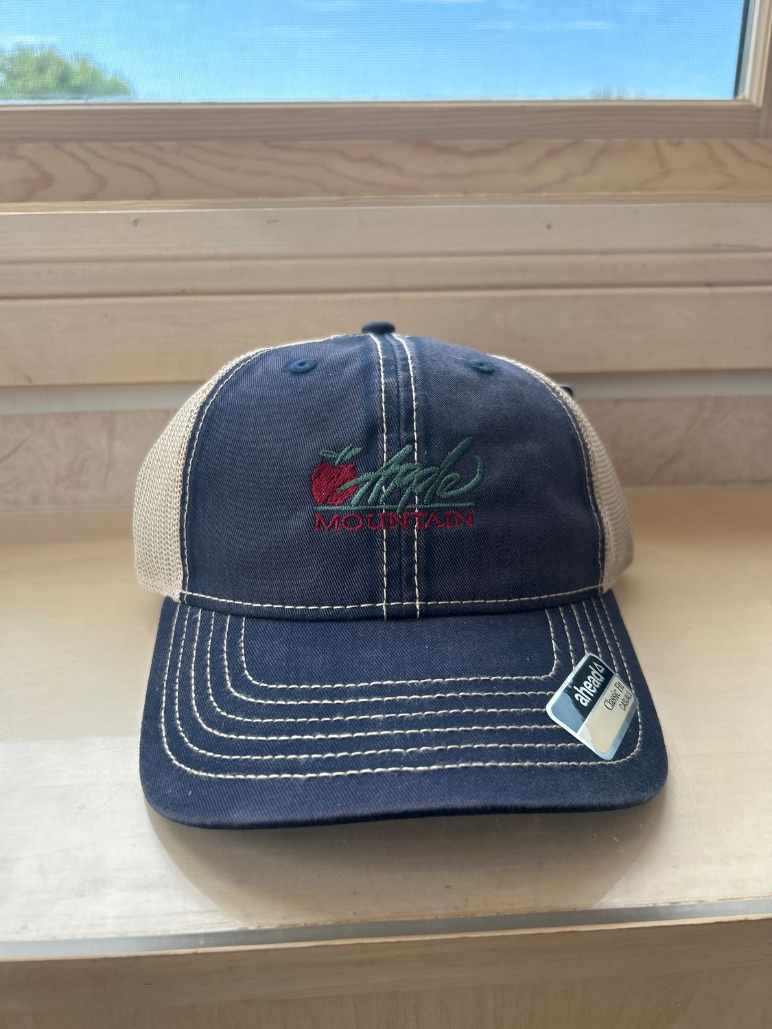 AH MATCHA Cotton Tea Stain Mesh Snapback SC U