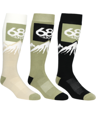 686 MENS SNOW CAPS SOCKS - 3 PACK