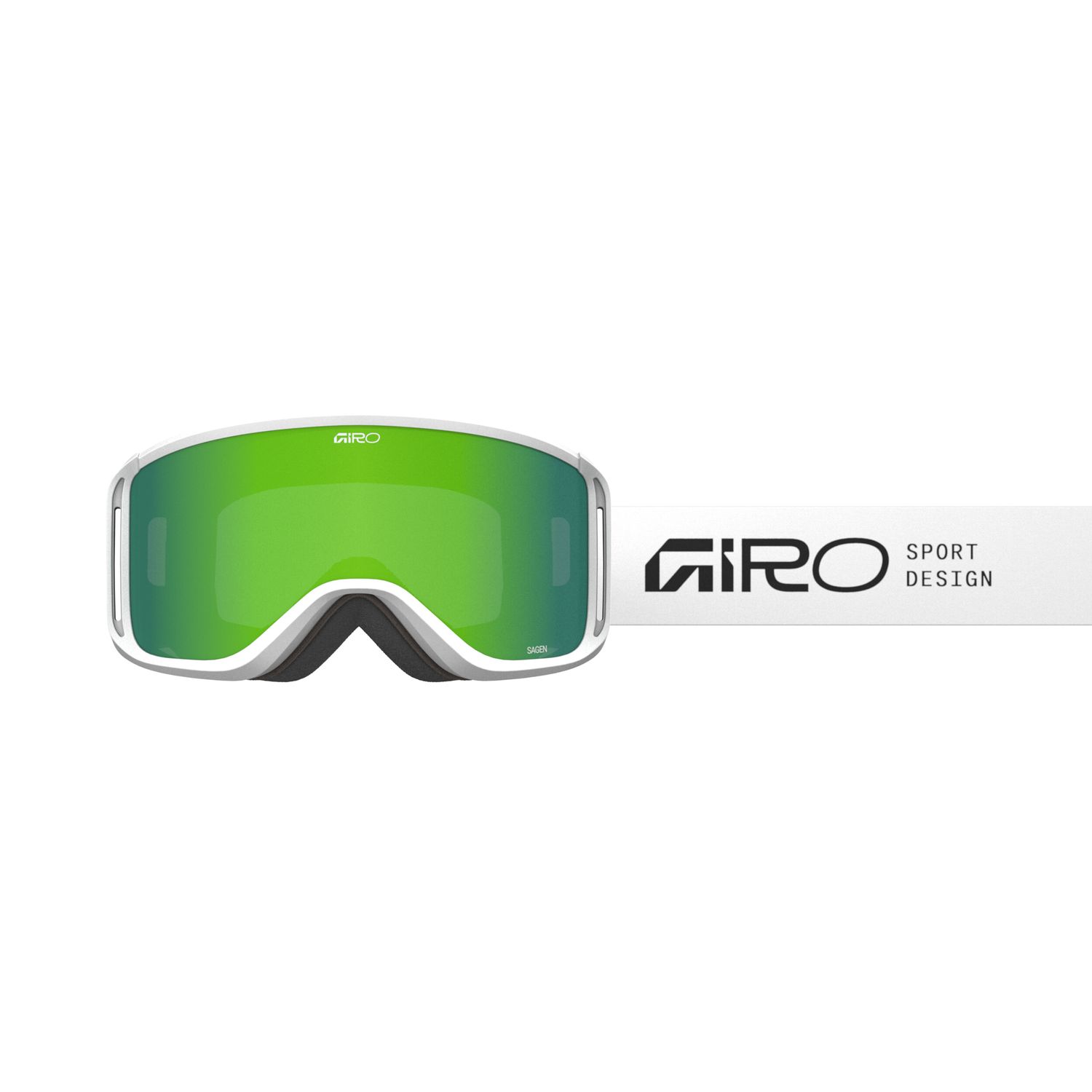 SAGEN, Season: W26, Size: OS, Colour: WHT STACKED GRN LOD/YEL