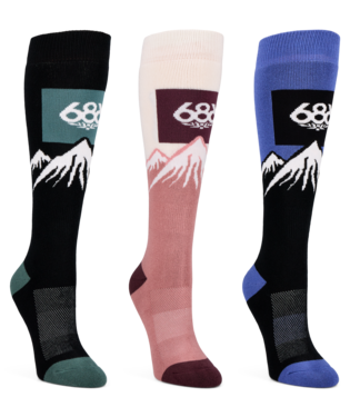 WOMENS SNOW CAPS SOCK 3-PACK