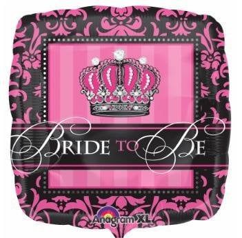 Crowned Bride To Be 18&quot; Mylar Balloon