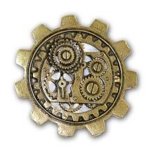 Steampunk Bronze Brooch