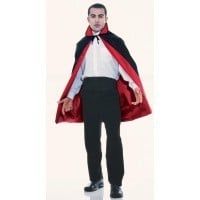 45&quot; Black/Red Reversible  Cape