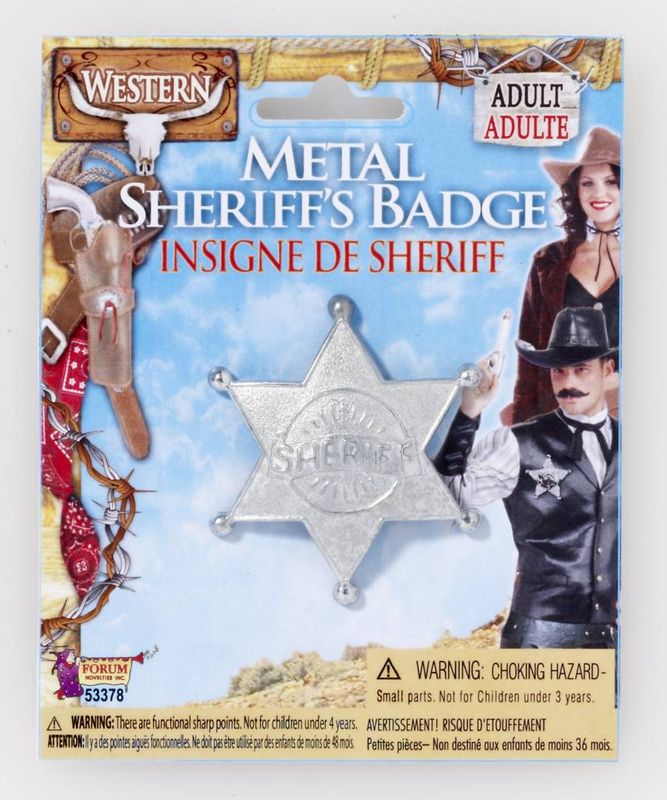 Metal Sheriff Badge