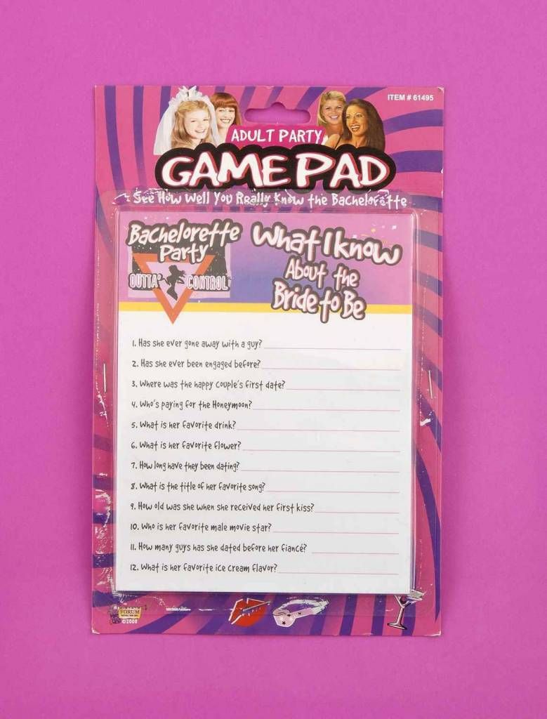 Bachelorette Know the Bride Game