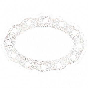 White Oval Doilies
