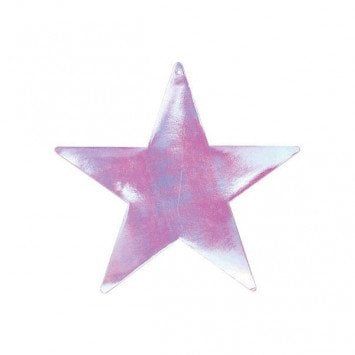 Iridescent Foil Star Cutouts, 12&quot;