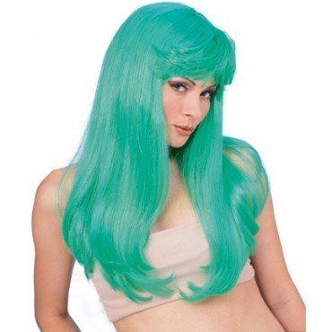 Glamour Green Wig
