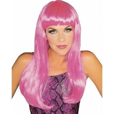Glamour Hot Pink Wig