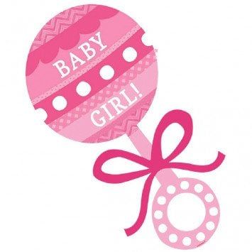 Baby Shower Cutout Baby Girl
