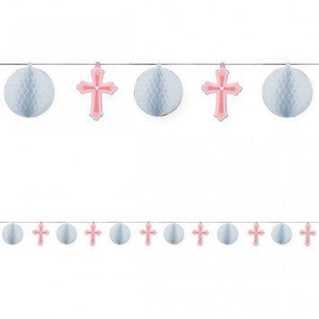 Sweet Christening Honeycomb Trimmer Pink