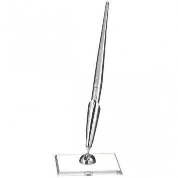 Pen With Base Electroplated Silver