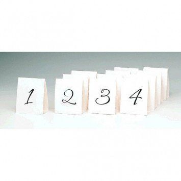 Table Number Tent Place Cards 1-12