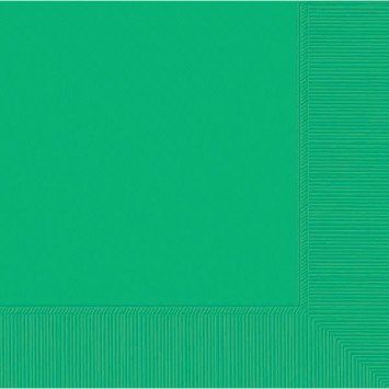 Festive Green Beverage Napkins (20)