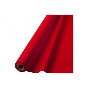 Apple Red Solid Table Roll, 40&quot; x 100&#39;