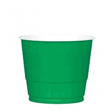 Festive Green 9oz Plastic Cup (20)