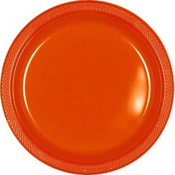 Orange Peel 10.25&quot; Plastic Plate (20)