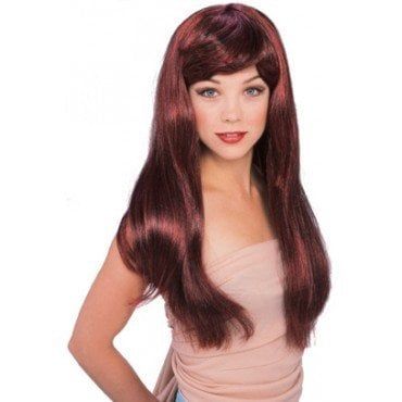 Glamour Dark Red Wig