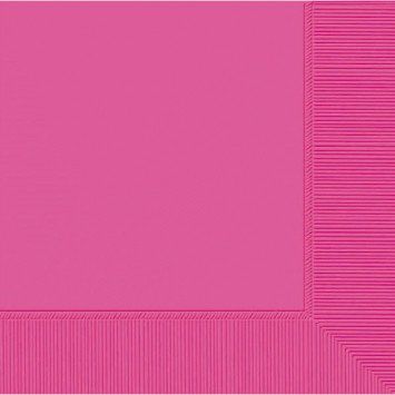 Bright Pink Beverage Napkins (20)