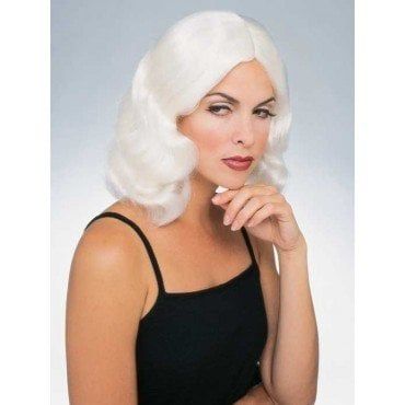 Flowing White Wig