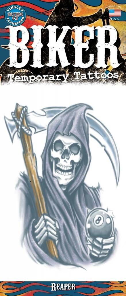 Reaper Temporary Tattoos