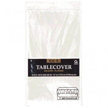 Clear Rectangular Plastic Tablecover 54&quot; x 108&quot;