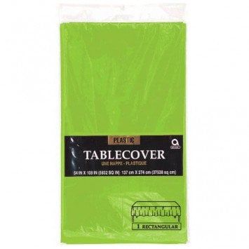 Kiwi Rectangular Plastic Tablecover 54&quot; x 108&quot;
