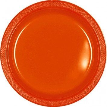 Orange Peel 7&quot; Plastic Plate (20)