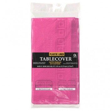 Bright Pink Paper Tablecover