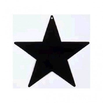 Black Foil Star Cutouts 5&quot;