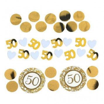50th Anniversary Gold Confetti Mixes