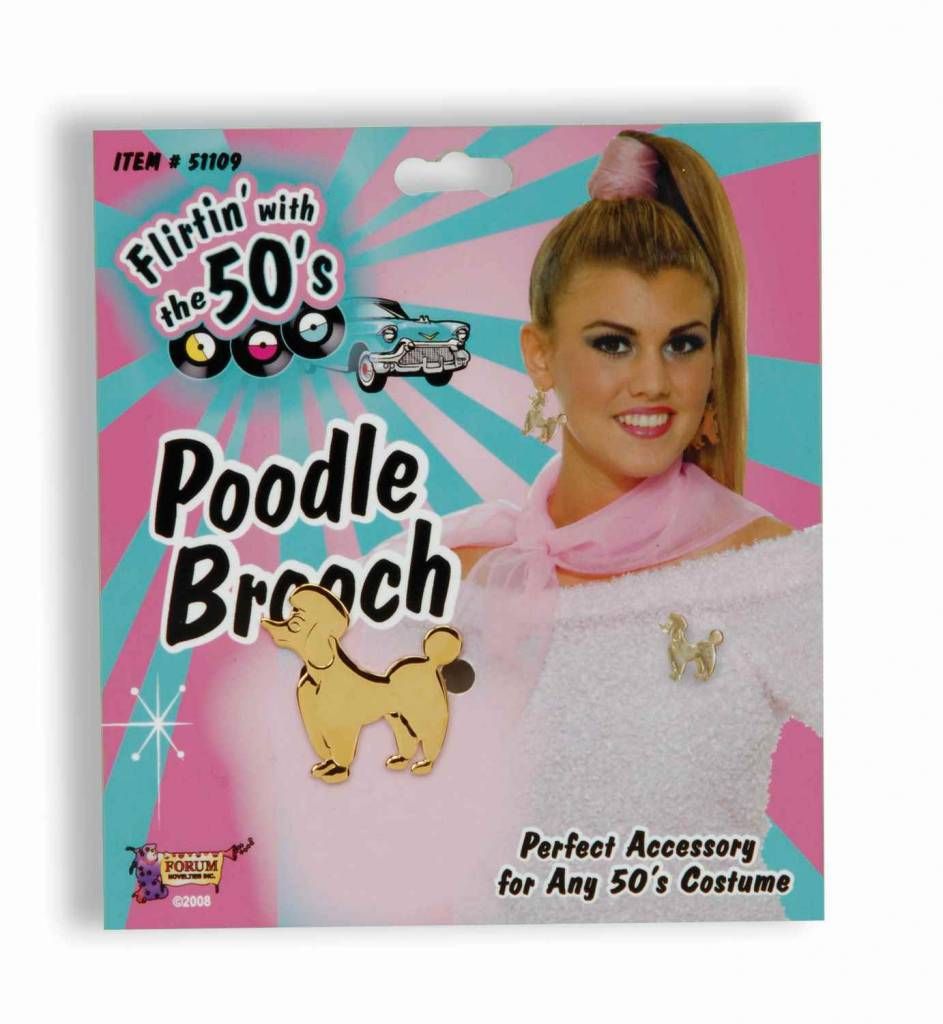 50&#39;s Poodle Brooch