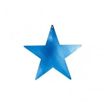 Blue Foil Star Cutouts 9&quot;