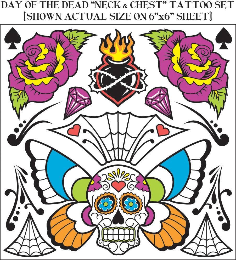 Day Of The Dead Chest Tattoo