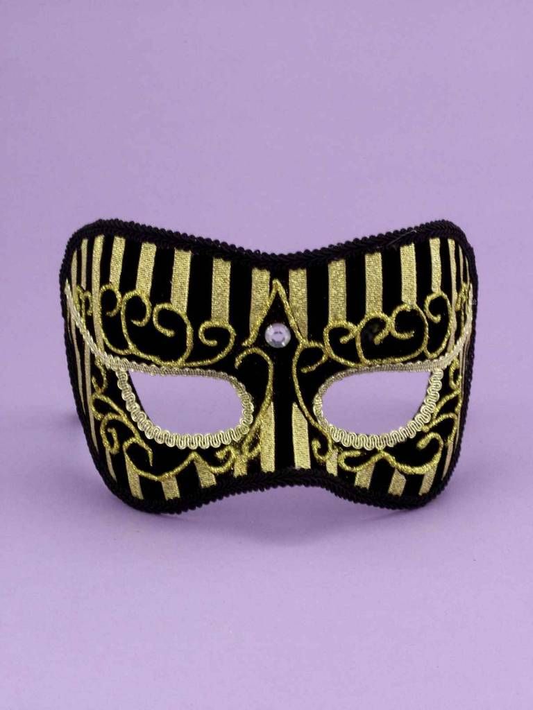 Best Ever Gold Stripe Mask