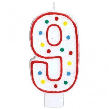#9 Numeral Candle