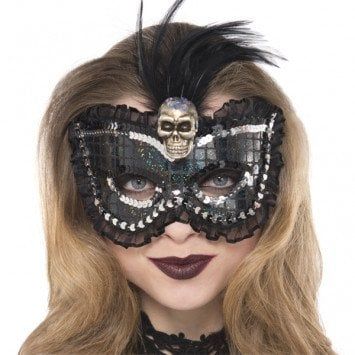 Skull Feather Mask