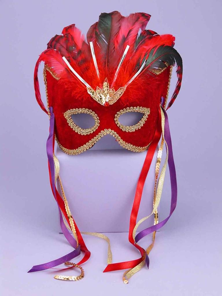 Karneval-Red-Female Mask