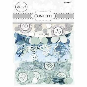 Silver 25th Anniversary Value Pack Confetti Mix