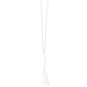 Clacker Necklace White