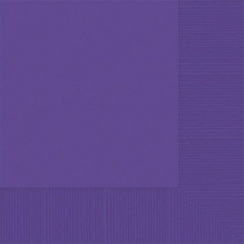 Purple Beverage Napkins (20)