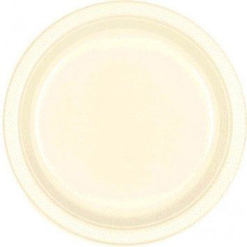 Vanilla Crème  9&quot; Plastic Plate (20)