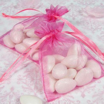 Organza Bags Bright Pink (24)