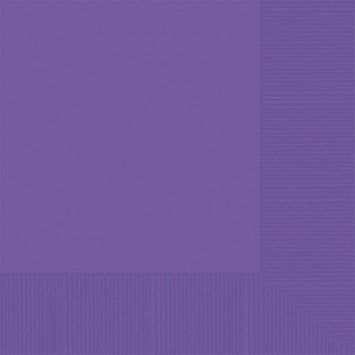 Purple Beverage Napkins (50)