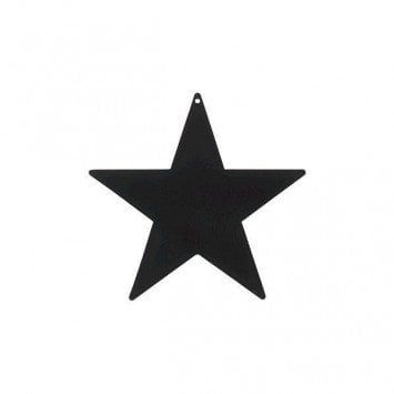 Black Foil Star Cutouts 12&quot;