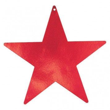 Red Packaged Foil Mini Stars
