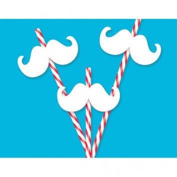 Christmas  Moustache Straws