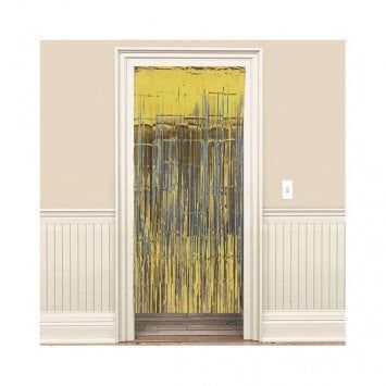 Gold Metallic Door Curtain 3&#39; x 8&#39;