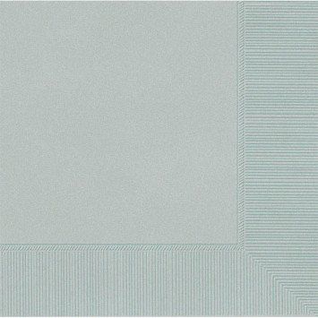 Silver Beverage Napkins (50)